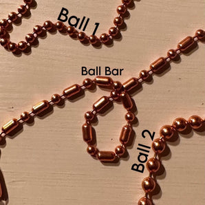 Pure Copper Belly Chain - Ball 2- 50"-70"