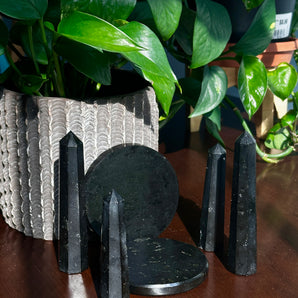 Black Tourmaline Tower/ Plates